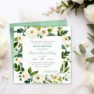 Invitación al bautismo floral de la vegetación dul