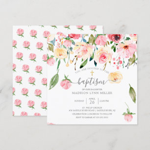 Invitación al bautismo floral de los Rosas