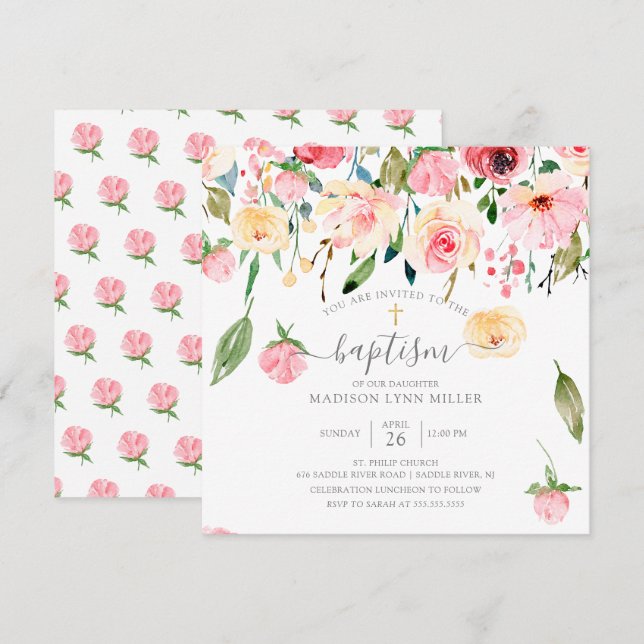 Invitación al bautismo floral por parte de los peo (Anverso / Reverso)
