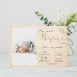 Invitación al bautismo fotográfico