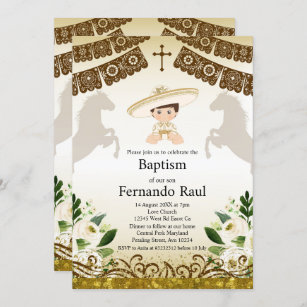 Invitaciones Del Del Charro para bautizos | Zazzle.es