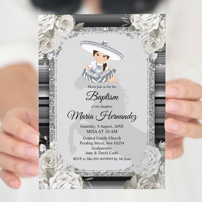 Invitación al bautismo mexicano de color blanco ch (Subido por el creador)