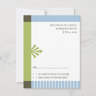 Invitación al bautismo RSVP de la tarjeta de respu