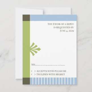 Invitación al bautismo RSVP de la tarjeta de respu