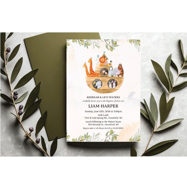 Invitación al bautizo del Arca de Noé (Subido por el creador)