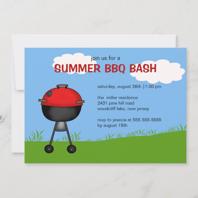Invitación al BBash de verano (Anverso)
