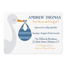 Invitación al bebé de la cigüeña/Invitación del be