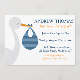 Invitación al bebé de la cigüeña/Invitación del be