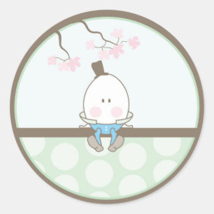 Invitación al bebé o Pegatina favorito