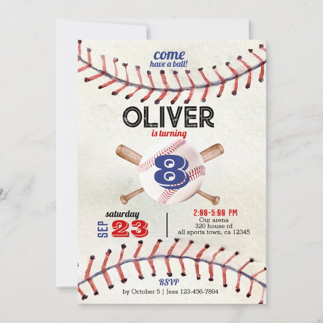 Invitación al béisbol, novato del año (Anverso)