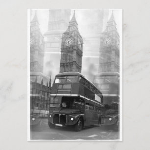 Invitación al Big Ben y al Red Bus de Londres