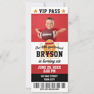 Invitación al billete de cumpleaños