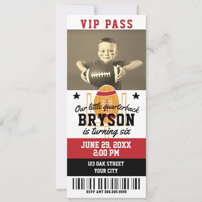 Invitación al billete de cumpleaños (Anverso)