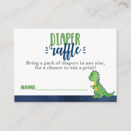 Invitación al billete de dinosaurio Diaper Raffle