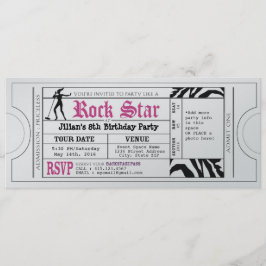 Invitación al billete de Fiesta de la estrella del