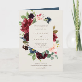 Invitación al bolsillo del Boda Winter Elegance