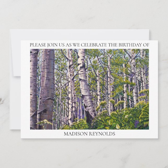 Invitación al Bosque de Álamo (Anverso)