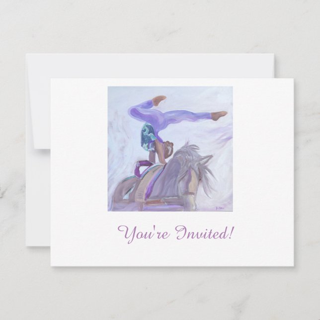 Invitación al bóveda de caballos (Anverso)