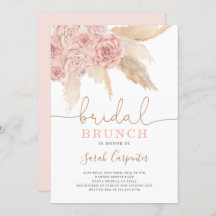 Invitación al brunch de la ducha nupcial