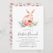 Invitación al Brunch de Pascua de Primavera