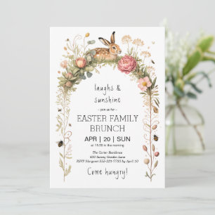 Invitación al Brunch de Pascua del Conejo con Arco