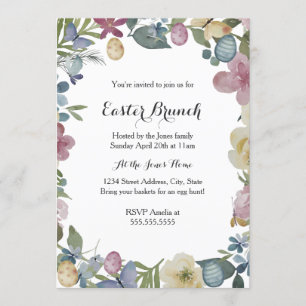 Invitación al Brunch de Pascua en el Jardín Floral