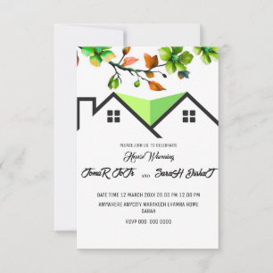 Invitación al Calentamiento de Casa Editable, Cale
