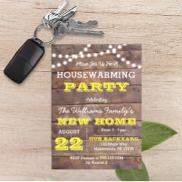 Invitación al calentamiento de la casa amarilla