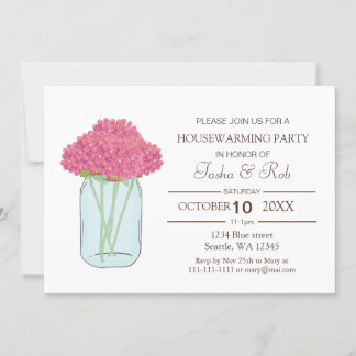 Invitación al calentamiento de la casa con flores 