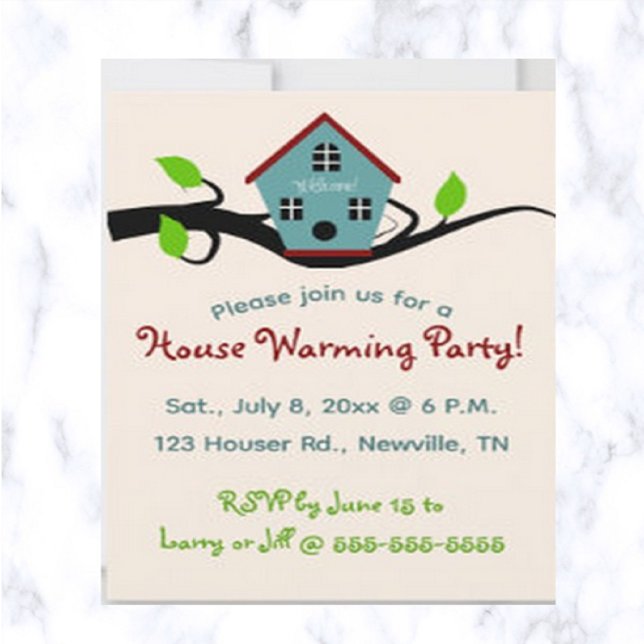 Invitación al Calentamiento de la Casa de Aves Edi (New home?  This is the perfect invitation for a house warming party!)