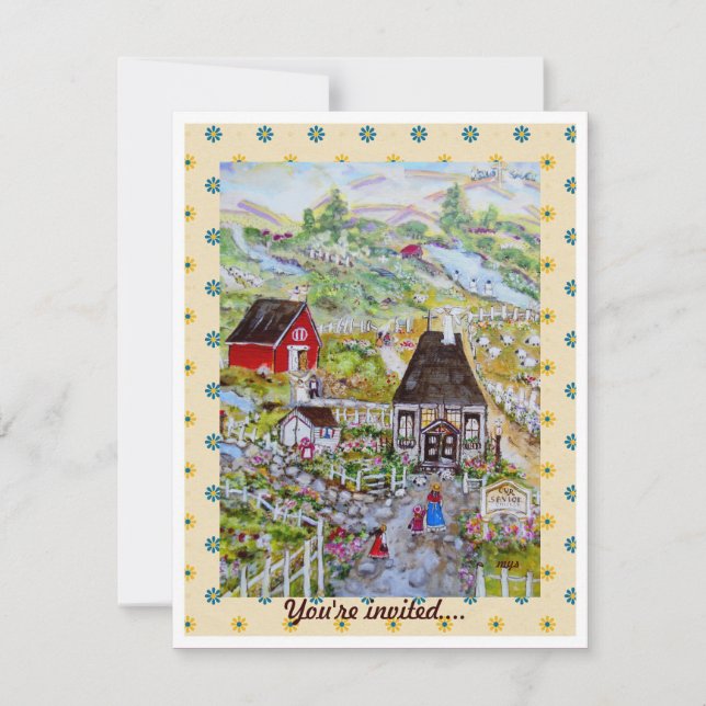 Invitación al calentamiento de la casa de la madre (Anverso)