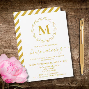 Invitación al calentamiento de la casa de Monogram