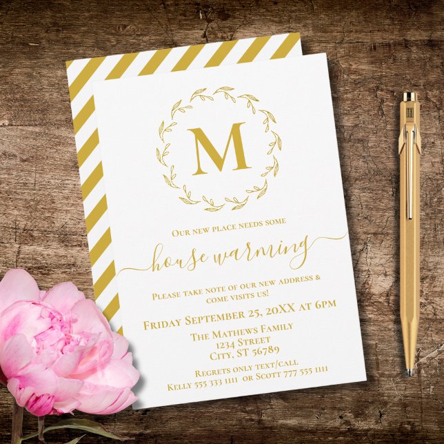 Invitación al calentamiento de la casa de Monogram (Subido por el creador)