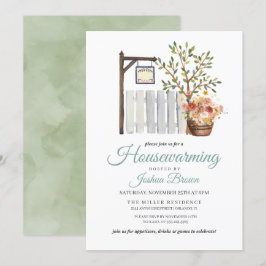 Invitación al calentamiento de la casa en la valla