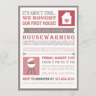 Invitación al calentamiento de la casa - Simple M