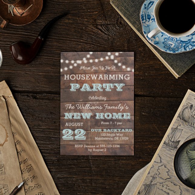 Invitación al calor de la casa de Barnwood Lights  (Subido por el creador)