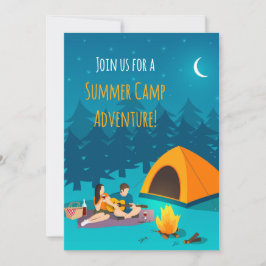 Invitación al campamento de verano | Diseño de man