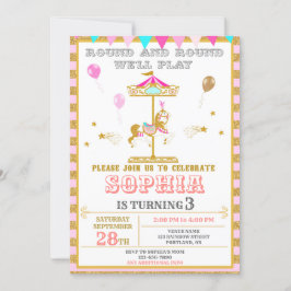 Invitación al carnaval fiesta de parque de carnava