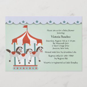 Invitación al carrusel del bebé