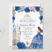 Invitación al Castillo de la Princesa de Oro Azul