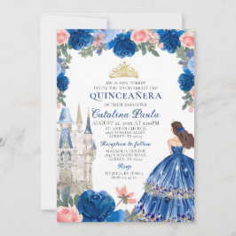 Invitación al Castillo de la Princesa de Oro Azul 