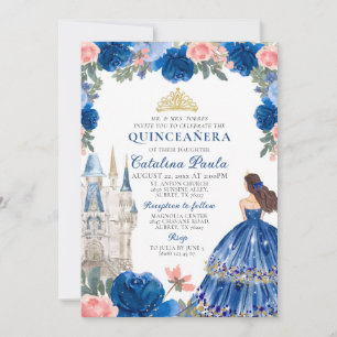 Invitación al Castillo de la Princesa de Oro Azul 