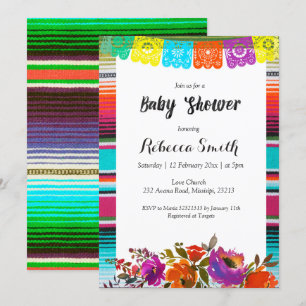 Invitación al chica Baby Shower Fiesta