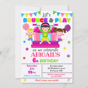 Invitación al Chica de invitación de cumpleaños po