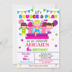 Invitación al Chica de invitación de cumpleaños po