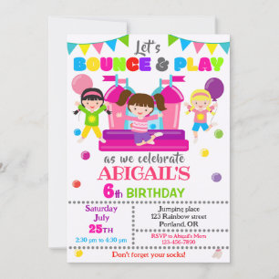 Invitación al Chica de invitación de cumpleaños po