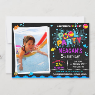 Invitación al Chica del grupo de fotos fiesta de l