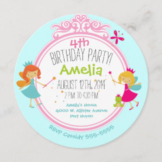 Invitación al círculo de cumpleaños de la princesa