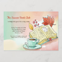 Invitación al club del libro de otoño