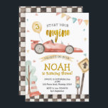 Invitación al coche de Carreras de cumpleaños<br><div class="desc">Invitación al coche de Carreras de cumpleaños</div>